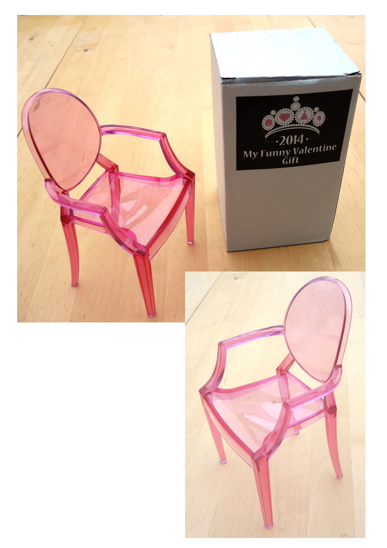 1 FAUTEUIL ROSE POUR POUPEE 29 CM